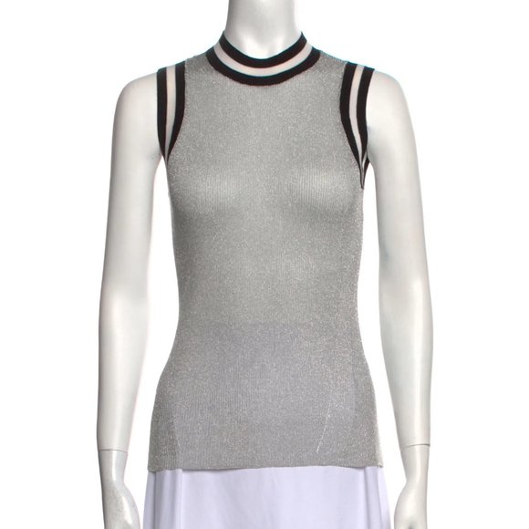 RAG & BONE Mock Neck Sleeveless Top - Picture 1 of 2